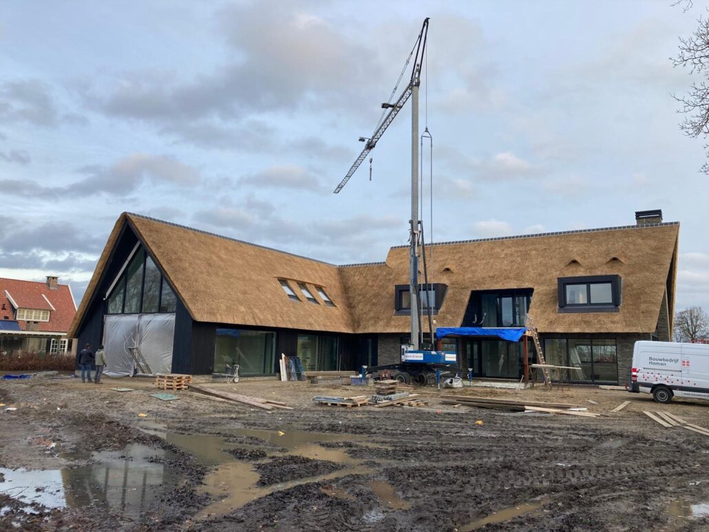 Nieuwbouwwoning triple glas zetten