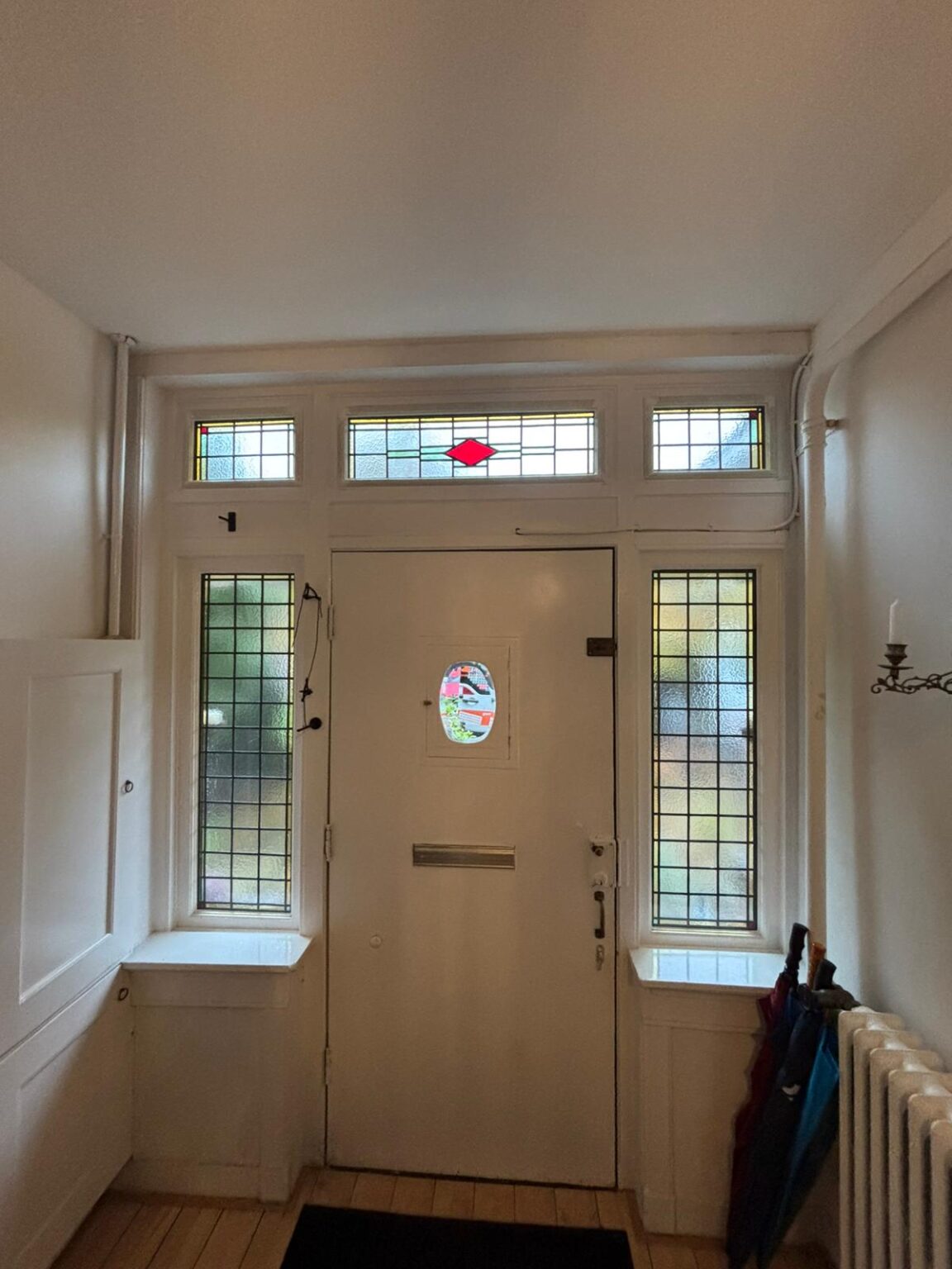 Glas-in-lood verwerkt in isolatieglas