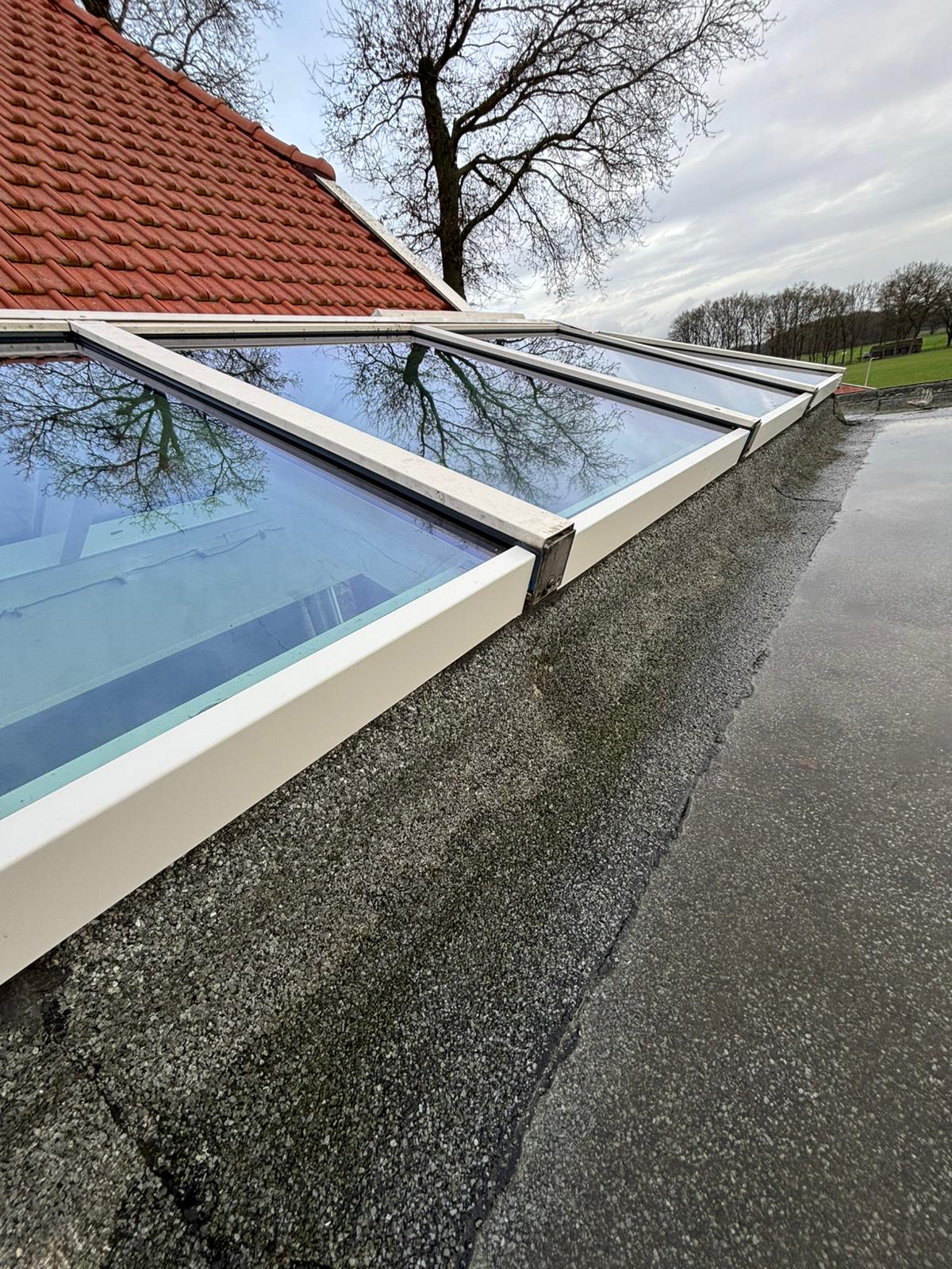 Zonwerend HR++ dakglas geplaatst in serre in Markelo